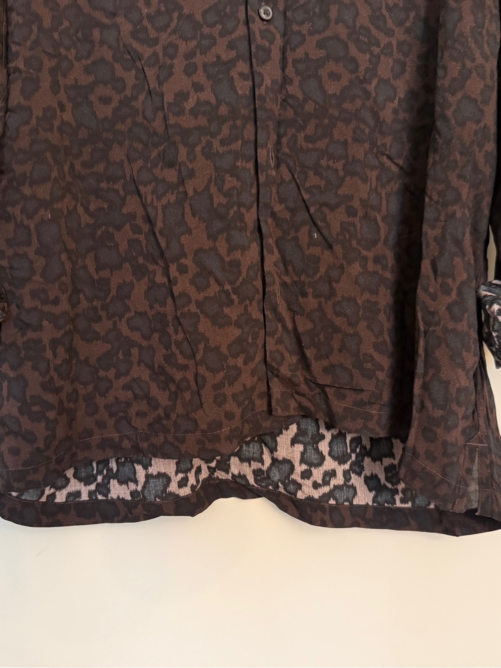 Allsaints Leopardone Print Shirt - Picture 8 of 9